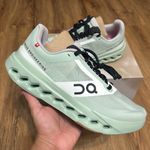 ON CLOUDSURFER mineral almond running athletic training lace up shoes sz 8 new Green Photo 0