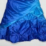 Onyx Nite Vintage  Strapless Ombre Dress Blue Photo 2
