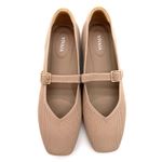 Vivaia Margot Mary Jane Comfort Old Money Washable Arch Support Flats Almond 9.5 Photo 4