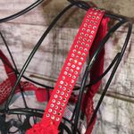 Victoria's Secret Victoria’s Secret Bra red lace bling bra lounger size small vs bra evening wear Photo 4