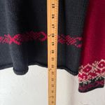 High Sierra  Vintage 90s Women's Fair Isle Snowflake Sweater Red Black Size L Photo 7