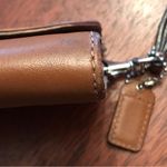 Coach Brown Leather Belt Buckle Large Wristlet Photo 6