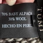 Tumi Peruvian baby alpaca & wool marled gray shawl collar open front cardigan S Photo 5