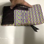 Vera Bradley  wallet retired print ‎ purple punch trifold wallet Photo 3