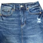 American Eagle Stretch Denim Mom Skirt 5 Pocket Jean Straight Mini NWOT 00 XXS Photo 1