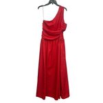 Abercrombie & Fitch  Viral Red One-Shoulder Cutout Maxi Wedding Guest Dress Large Photo 2