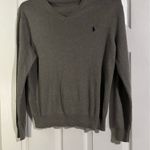 Ralph Lauren Polo by  Men's Charcoal V-Neck Sweater size small. Photo 1