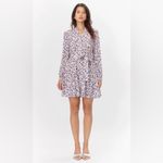 Greylin Kai Tie Waist Relaxed Fit Bubble Hem Mini Dress Pink Dot Size Small NWT Photo 6