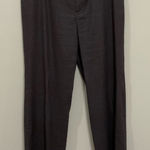 Banana Republic Vintage Linen Trousers Sz 10 Brown Harrison Fit Wide Leg Stretch Photo 0