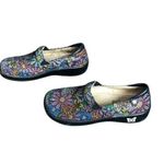 Alegria Black Floral Slip On Shoes Photo 2