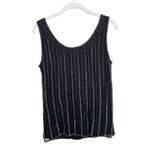 Vintage Beaded Cardigan and Tank Top Set by Patra Black Size 8 Photo 3