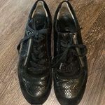 Paul Green  Black Suede Metallic Zip Sneakers, Size 5.5 UK / US 8 EUC Photo 0