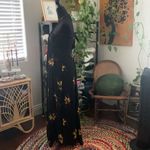 Free People Black Hawaiian Floral Bandeau Bust Open Back Halter Midi Maxi Dress Photo 1