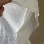 Horses atelier white poncho style v neck blouse Size L Photo 3