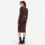 EXPRESS  Negin Mirsalehi Anima Brown/Black Long Sleeve Sweater Midi Dress Small Photo 6