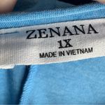 Zenana Outfitters Blue Boxy Oversized T-Shirt Photo 5