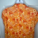 C&C California  Orange Floral Tropical Beach Shirt Dress Hawaiian Print S NWT Photo 5
