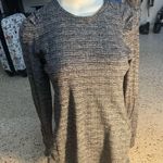 Lululemon Extra Mile Long Sleeve Running Luon Suited Jacquard Black White 8 Photo 4