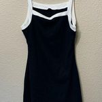 SheIn Black & white mini dress sz L Meredith Blake casual summer Halloween costume Photo 0