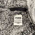 PINK - Victoria's Secret Victoria’s Secret VS PINK frosted gray sherpa fuzzy cozy hoodie open cardigan Photo 2