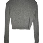Brandy Melville  Gray Cropped Ribbed Sweater‎ Photo 0