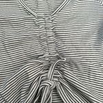 EUC Black and White Striped Crop Top size L Size L Photo 1