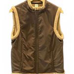 prAna  Women's Vest Large Brown Fleece Lined Full Zip Front Pockets Cabincore Photo 0