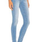 Frame New Le High Skinny Jeans High Rise Raw Edge Stretch Denim Europa Photo 2