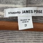 James Perse Standard  Women’s Gray Hoodie Scoop Neck Kangaroo Pocket Size 2/M Photo 2