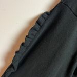 A New Day Women's Black Ruffle Long Sleeve Sweatshirt - Size XL - NWT Photo 3