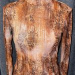 Willow + Root  Snakeskin Mesh Mockneck Photo 0