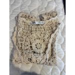 ZARA Crochet Vest Sleeveless Open Knit Boho Festival Casual Chic Top Womens S Photo 2