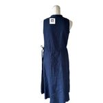 Anne Klein NWT Camellia Jenna Drawstring Midi Dress NAVY Photo 6
