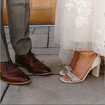 Badgley Mischka  Cream and Silver Embellished Sandals Photo 2