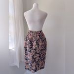 Vintage ‘00s Scott McClintock Black Metallic Floral Print Pencil Skirt Size XXS Photo 6