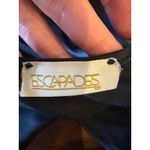 Escapades Tank Top Women Small Black Satin Lace Crochet Y2K 90s Cami Vintage Photo 5