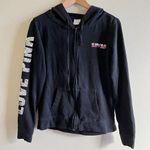 PINK - Victoria's Secret Pink Victoria Secret LOVE PINK Hawaii Sequin Hoodie Full Zip Up Black‎ Wo… Photo 0