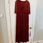 Baltic Born  Terracotta Velvet Gown NWT Photo 4