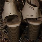 Apt. 9 Lace up open toe stacked heels Photo 6