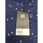 Rock & Republic Blouse Women's Medium Blue 100% Rayon Stars Pattern Med B82 Photo 2