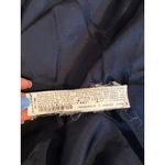 Zara Woman Blue Wool Blend Coat Oversized Pockets Notched Lapel Long Sleeve Photo 3