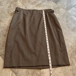 🆕 Joseph Abboud lightweight wool pencil skirt knee length mid rise brown sz 12 Photo 1