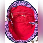 Dooney & Bourke LARGE Pink Logo Y2K inspired tote shoulder purse leather canvas Photo 1