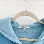 Cotton Citizen  Blue Faded Zip Jacket Sweatshirt Photo 4