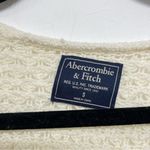 Abercrombie & Fitch Cream Chunky Knit Long Sleeve Sweater Womens S Crochet Boho Photo 7
