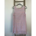 BeachLunchLounge  Linen Striped Red White Shift Mini Dress | Womens M Photo 1