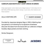 A bathing ape  Camouflage Bodycon Tee Shirt Dress Photo 2