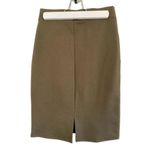 Charlotte Russe Womens Olive Green Nylon Spandex Knee Length Pencil Skirt Size S Photo 1