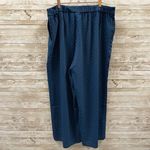 J. Jill Womens XL *READ Pants Wide Leg Pull On Comfort Blue AOP White Polka Dots Photo 3