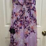 Lulus  Sammi Lavender Floral Print Ruffled Surplice Maxi Dress Romantic NWT XS Photo 2
